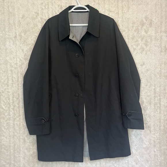 Canali Rain & Wind Tech Coat Loro Piana Sports Fabric Size 52 Reversible Silk - Picture 5 of 15